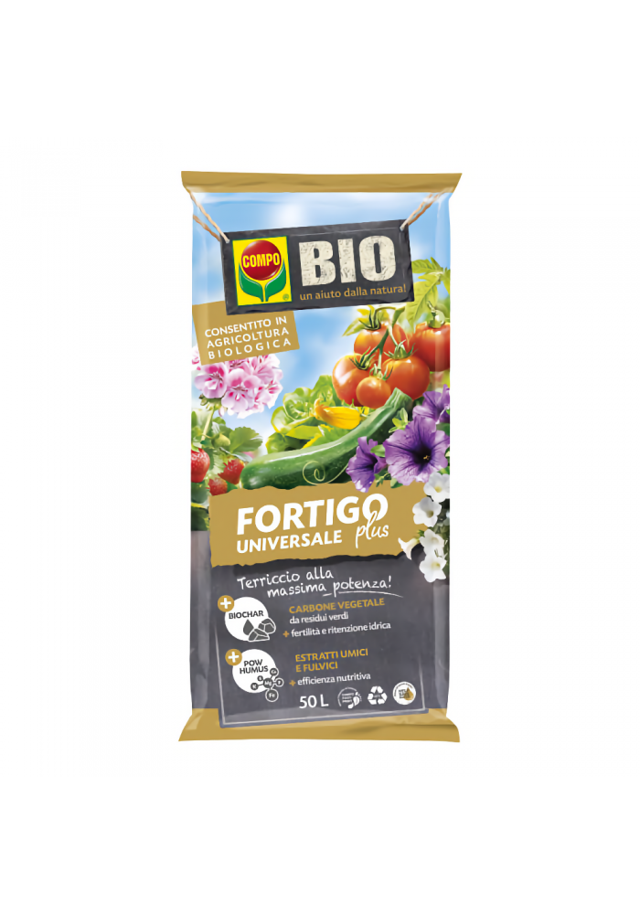 COMPO BIO Terriccio Fortigo Plus da lt 50|GardenUp